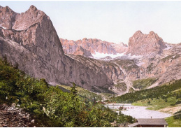 Fotochrom VF 172 Höllentalangerhütte, Německo