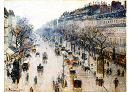 VCP-321 Camille Pissarro - Bulvár Montmartre v zimní ráno