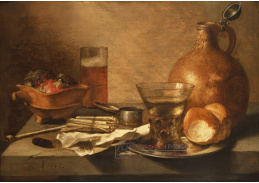 D-6000 Pieter Claesz - Zátiší s hliněným džbánem