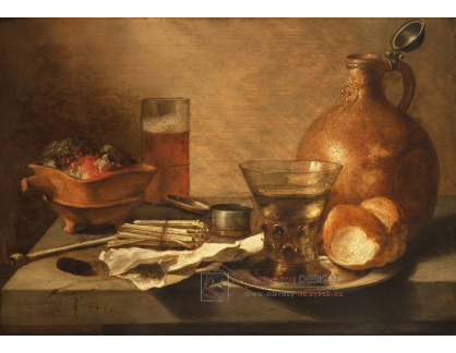 D-6000 Pieter Claesz - Zátiší s hliněným džbánem