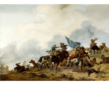 D-7561 Philips Wouwerman - Bitevní scéna