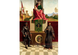 VSO1505 Giorgione - Oltář Castelfranco, Madonna se světci